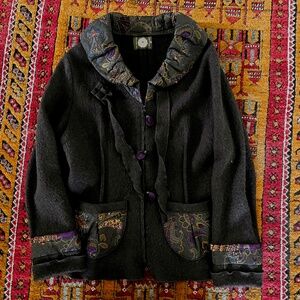 🧳Ganteb's Collection Vintage Chocolate Wool/Fleece